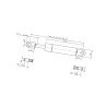 Sprężyna gazowa 585mm 150N Stabilus 094935