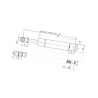 Sprężyna gazowa 215mm 1100N Stabilus 044016