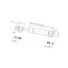 Sprężyna gazowa 225mm 100N Stabilus 049190