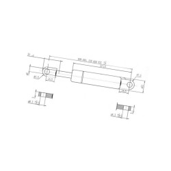 Sprężyna gazowa 600mm 250N Stabilus 058890