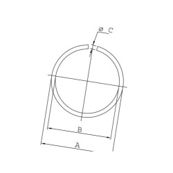 Pierścień osadczy okrągły typ RW, 65 mm