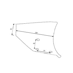 Skrzydło odkładnicy przedpłużk 619004 Kuhn 3606300671642