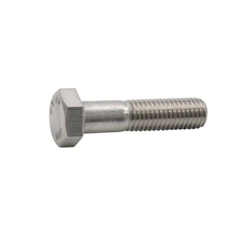 Śruba pół gwint A4 , M6 x 80 mm