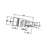 Szybkozłacze skręcane gniazdo M48x3 zew. M36x2–25s PAN Stauff B500-SKSF25T36