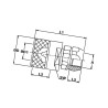 Szybkozłacze skręcane wtyczka M70x3 wew. 1i1/4" Bsp Stauff B500-SKSM32C20