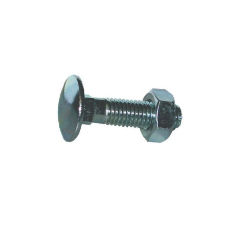 Śruba zamkowa z nakrętką kl. 4.6 ocynk , M10 x 40 mm