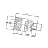 Szybkozłacze skręcane wtyczka M36x2 zew. 3/8" Bsp Stauff B500-SKSM12A06