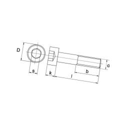 Śruba imbusowa A2 , M5 x 60 mm