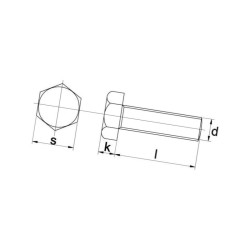 Śruba cały gwint UNC A2 , 5/8&amp034 x 11/2 &amp034