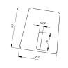 Amazone 957147 Skrobak, 3 x 67 x 90 mm