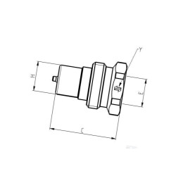 Szybkozłacze skręcane wtyczka wew. 1/2" Bsp Faster
