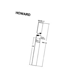 Pręt frezujący 28mm pasuje do Howard