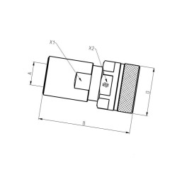 Szybkozłacze skręcane gniazdo wew. 3/8" Bsp Faster B900-VVS38GASF2V