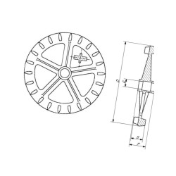 Pierścień Crosskill, 400x100 mm