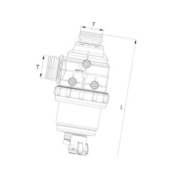 Filtr ssawny Arag T5 Inox 50 Mesh wkład niebieski 31020D3