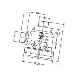 Filtr zasysający 1 1/4" gwint zewnętrzny 120 l/min 50-siatkowy Geoline