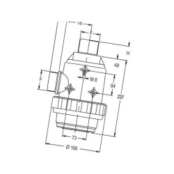Filtr zasysający 2" gwint zewnętrzny 220 l/min 32-siatkowy Geoline