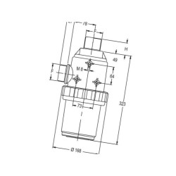 Filtr zasysający 2" gwint zewnętrzny 260 l/min 32-siatkowy Geoline