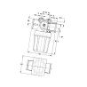 Filtr ciśnieniowy 1/2" gwint wewnętrzny 55 l/min 50-siatkowy Geoline