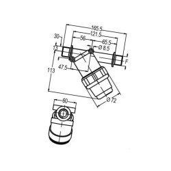 Filtr ciśnieniowy 3/4" gwint zewnętrzny 100 l/min 32-siatkowy Geoline