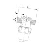 3222034 Filtr ciśnieniowy 3/4" 100 Mesh wkład Inox zielony L104 Arag