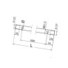 Rura 1/2" 107 cm 3x Ø7 otwory, stal nierdzewna Geoline