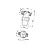 3224043 Filtr ciśnieniowy 1" 50 Mesh wkład Inox niebieski L112 Arag