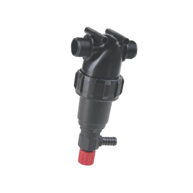 3224143 Filtr ciśnieniowy 1" 50 Mesh wkład Inox niebieski L112 z zaworem Arag 8716106983193
