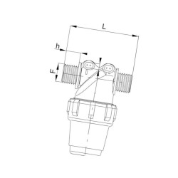 323044 Filtr ciśnieniowy 1" 100 Mesh wkład Inox zielony L146 skośny Arag 8716106967032