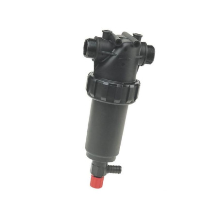 3262153 Filtr ciśnieniowy 1i1/4" 50 Mesh wkład Inox niebieski L146 z zaworem Arag 8716106774944