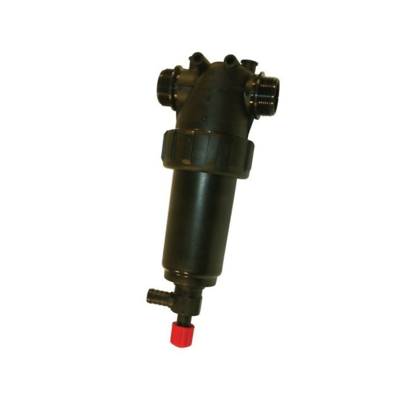 3262163 Filtr ciśnieniowy 1i1/2" 50 Mesh wkład Inox niebieski L146 z zaworem Arag 8716106774937