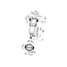 3262163 Filtr ciśnieniowy 1i1/2" 50 Mesh wkład Inox niebieski L146 z zaworem Arag 8716106774937