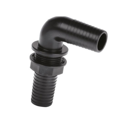 Złączka ścienna 90° do otworu w ścianie nakrętka 3/4" Geoline