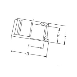Zaślepka 3/8" gwint wewnętrzny Geoline