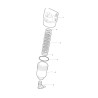 3450335 Filtr liniowy Arag wej. 3/4" wyj .1/2" 80 Mesh wkład Inox żółty