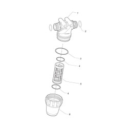 Filtr Liniowy T3 Inox 80mesh Wkład żÓłty