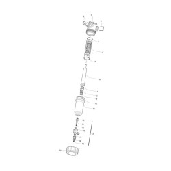 Filtr Liniowy T5 Inox 50mesh Wkład Niebieski Zawór