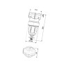 Filtr Liniowy Inox 50mesh Wkład Niebieski