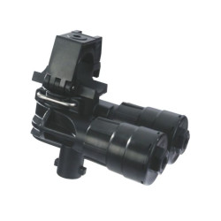 Korpus rozpylacza Arag 4063F440 SeleJet 2-krotny do rury 21mm (1/2") z przyłączem 10mm sterowane pneumatycznie