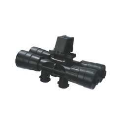 Korpus rozpylacza Arag 4063F960 SeleJet 4-krotny do rury 33,3mm (1") z przyłączem 10mm sterowane pneumatycznie