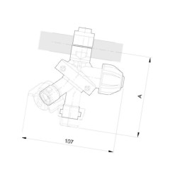 Korpus rozpylacza Arag 401275A7 Tri Jet 3-krotny do rury 25 z przyłączem 10mm
