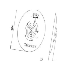 Amazone 961301 Talerz redlicy wysiewającej, 400x4 mm