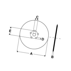 Amazone 961301 Talerz redlicy wysiewającej, 400x4 mm