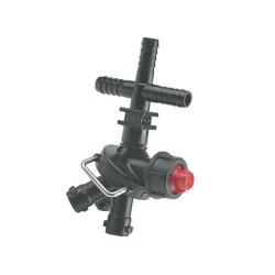 Korpus rozpylacza Arag 4133233 3-krotny na wąż 19mm X3 , do nakrętki bagnetowej