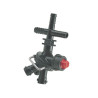 Korpus rozpylacza Arag 4133233 3-krotny na wąż 19mm X3 , do nakrętki bagnetowej
