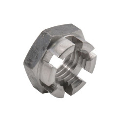 Nakrętka M24x3.00 koronowa niska DIN979 czarna 0411C- 8716024215451