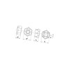 Nakrętka M16x1.50 kl.8 koronowa niska DIN937 ocynk 0411- 8716106353323