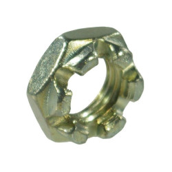 Nakrętka M10x1.50 kl.8 koronowa niska DIN937 ocynk 0411- 8716024483072