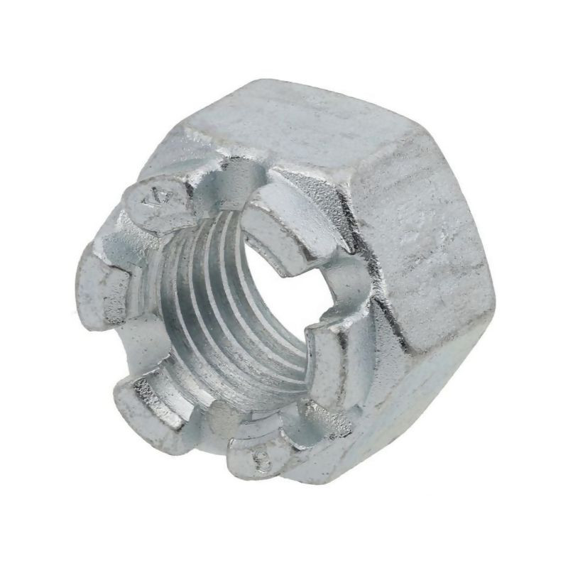 Nakrętka M12x1.50 kl.8 koronowa wysoka DIN935 ocynk 0411A- 8716024257451