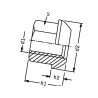 Nakrętka stożkowa śruby koła DIN74361 stalowa ocynk kl. 8 M20x1.50